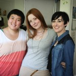 Hye Yun Park (Maya), Kitty Ostapowicz (Danielle), and Tara Cioletti (Astra) on the last day of shooting. 6/22