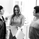 Hye Yun Park (Maya), Kitty Ostapowicz (Danielle), and Tara Cioletti (Astra) on the last day of shooting. 6/22