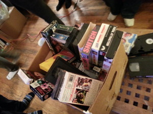 One of our boxes of VHS props from January 24th.