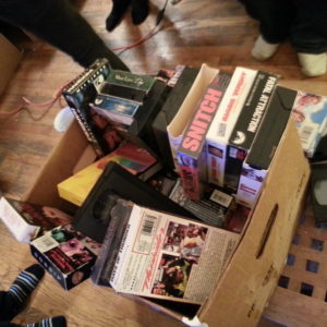One of our boxes of VHS props from January 24th.
