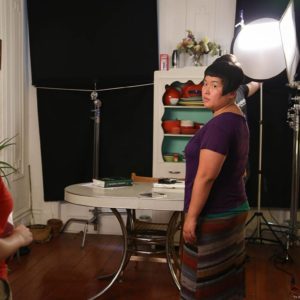 The setup for the last shot on our last day. With Hye Yun Park (Maya). On 6/22.